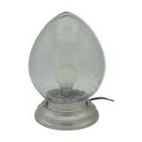 Lampe en verre craquelé