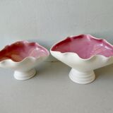 Pair of two-tone ceramic cups, 1950s