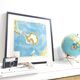 Vintage South Pole Antarctica map from 1950