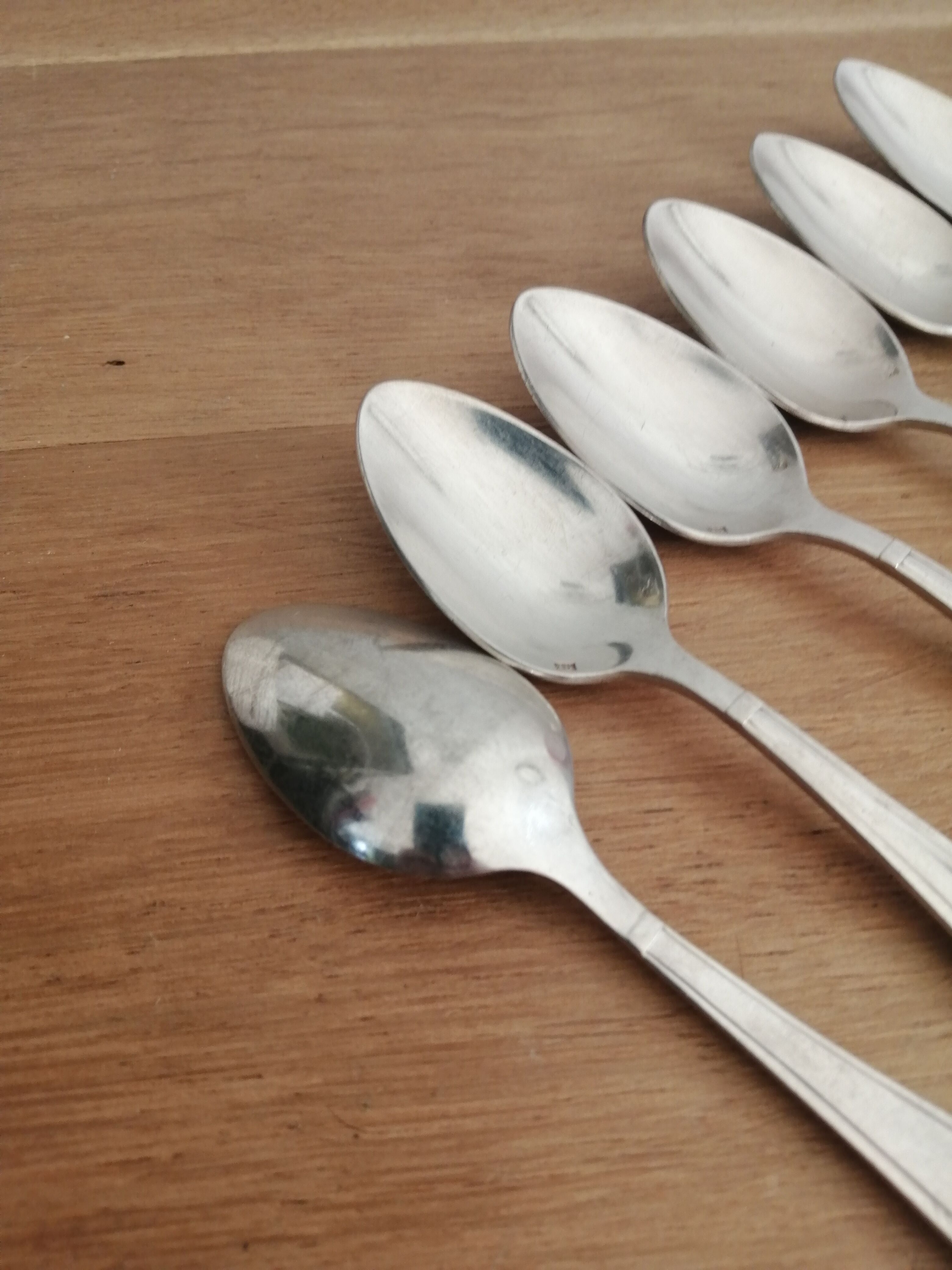 Silver metal spoon box