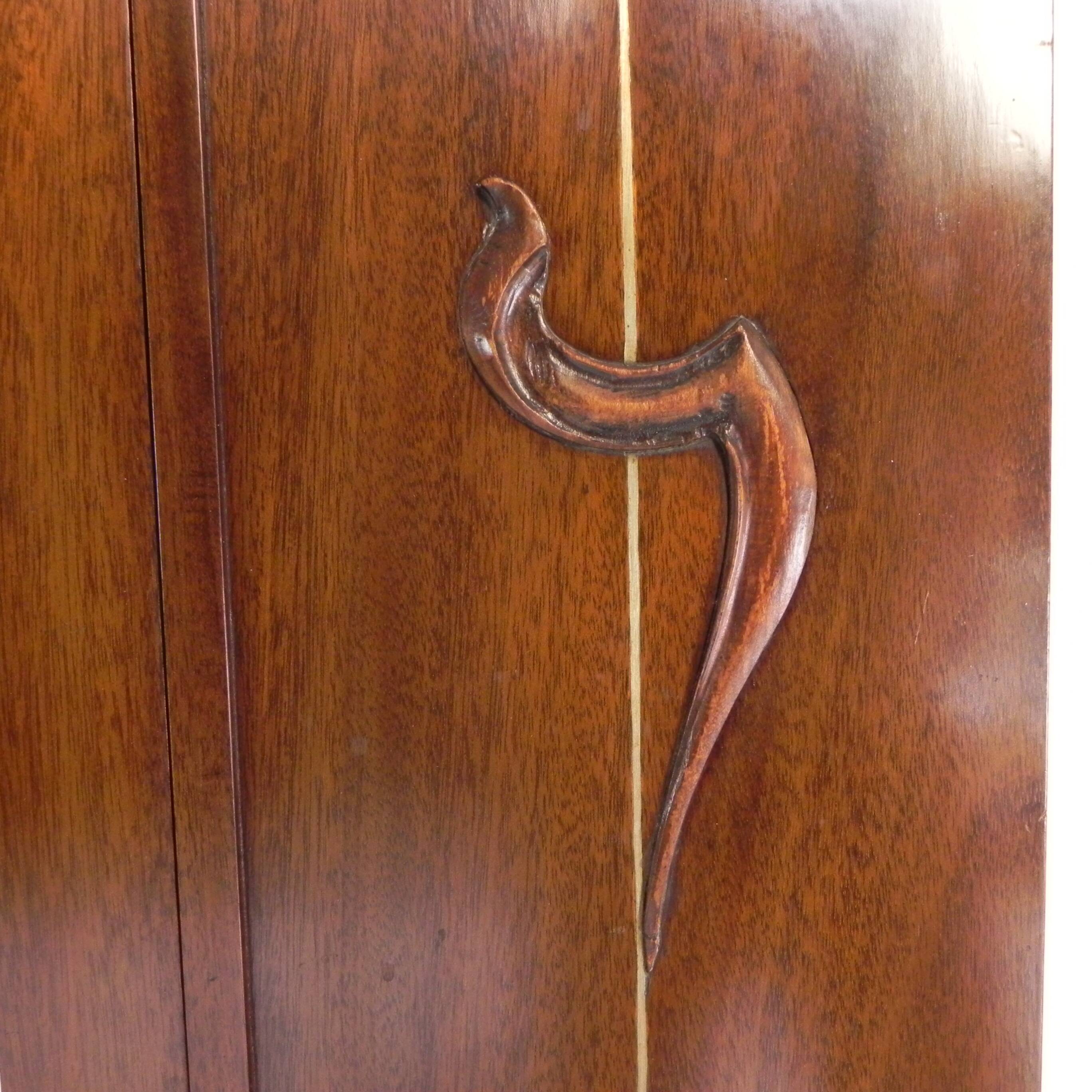 Art Nouveau wardrobe, hanging cupboard