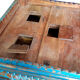 Damchaya Chest Blue Original Piece Old Teak with Secrets 150x108x65cm