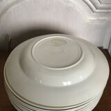 Set of 9 Lunéville hollow plates