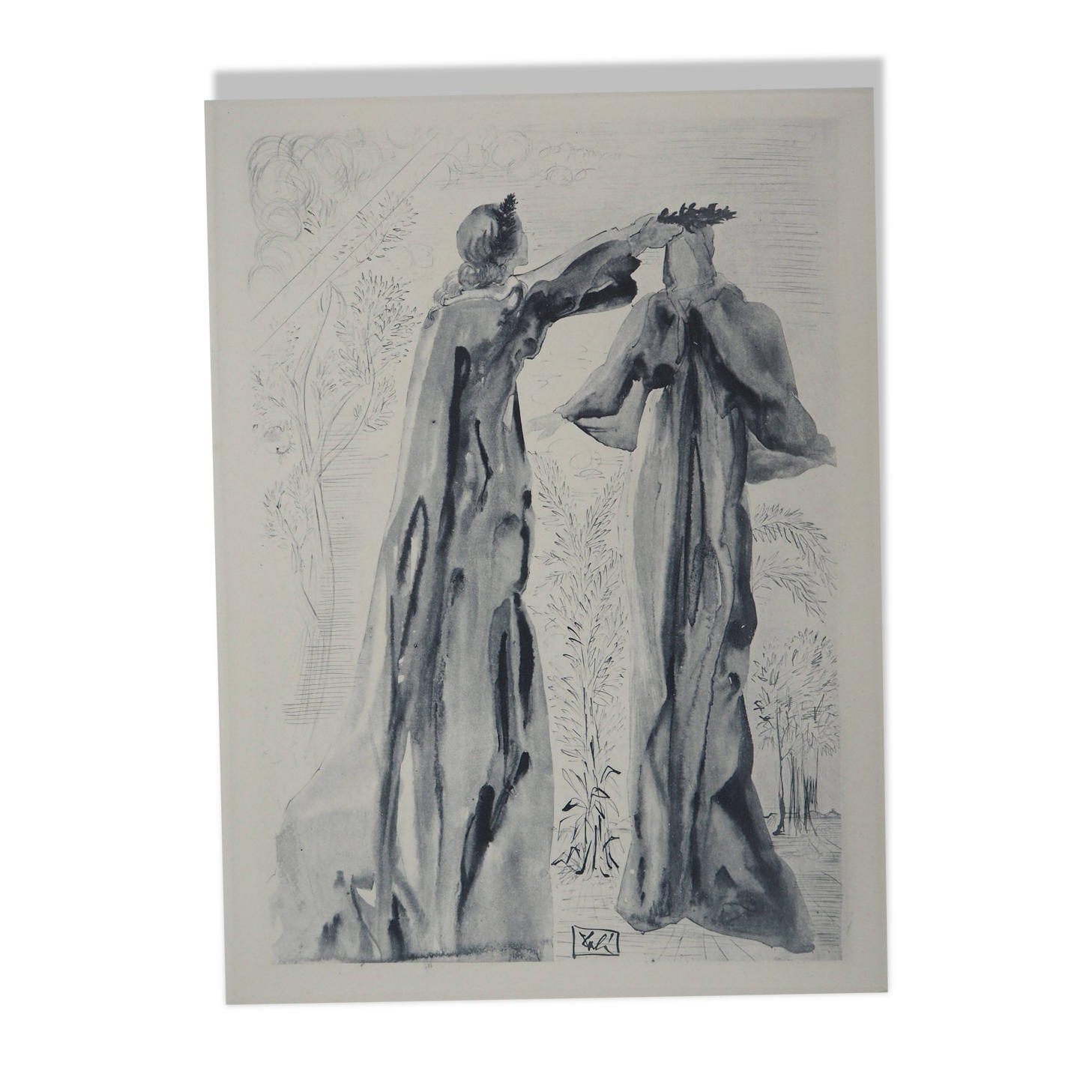 Salvador Dali: The Last Words of Virgil, signed engraving