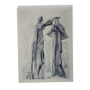 Salvador Dali: The Last Words of Virgil, signed engraving