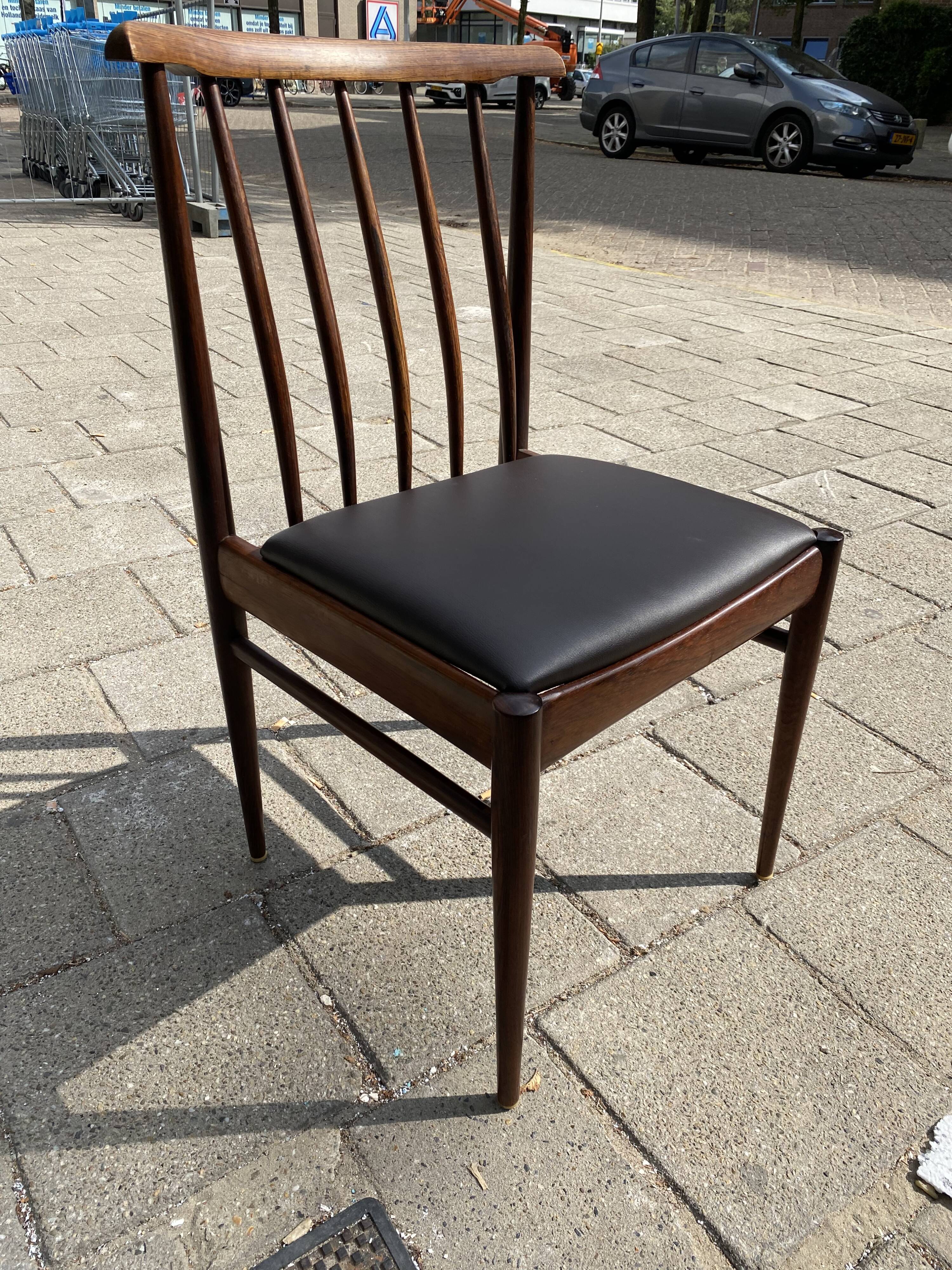 Chaises de salle à manger scandinaves, années 1960, Ensemble de 3