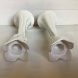 Pair of tulip candlesticks