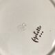 6 soup plates, ironstone from Longchamp, Arlette pattern, 1950s