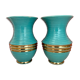 Set of two vintage art deco ceramic vases