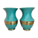 Set of two vintage art deco ceramic vases