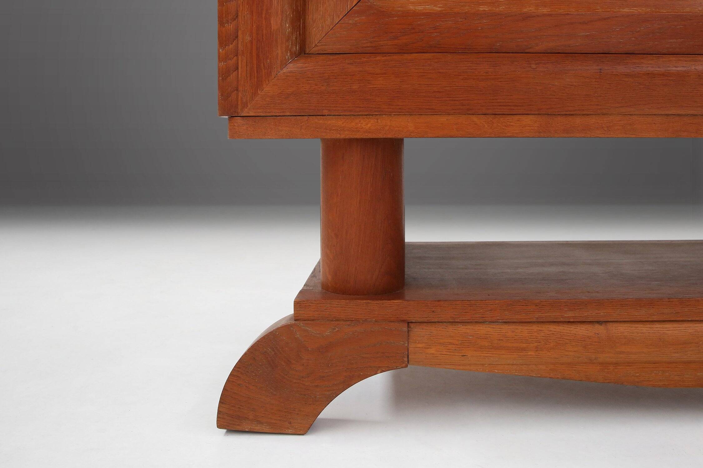 Art Deco Vitrine Cabinet Attributed to Gaston Poisson, France 1940s