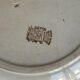 Plat rond en terre de fer Jules Vieillard