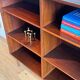 Vintage Scandinavian library in rosewood "Alfred"
