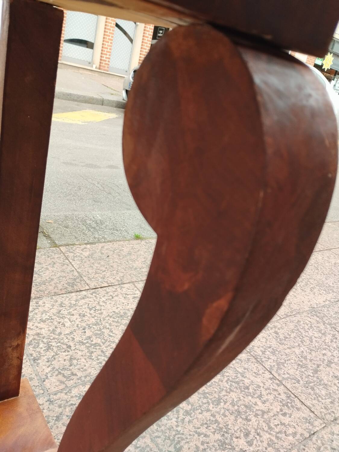 Antique Louis XVI style console with marble top