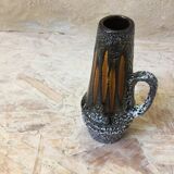 Flamed vase - West german fat lava