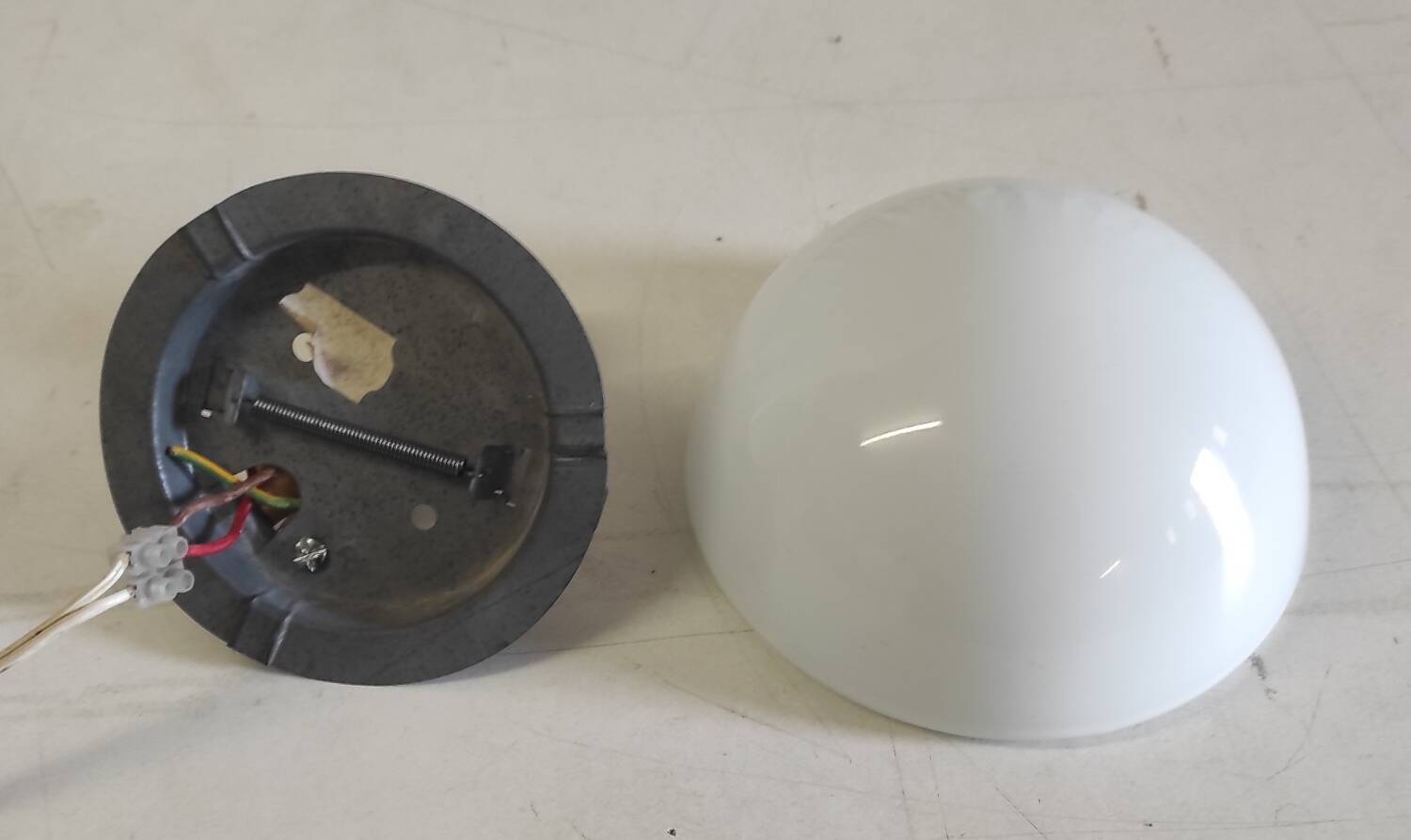 Opaline globe ceiling or wall light 16 cm - mid. 20th century