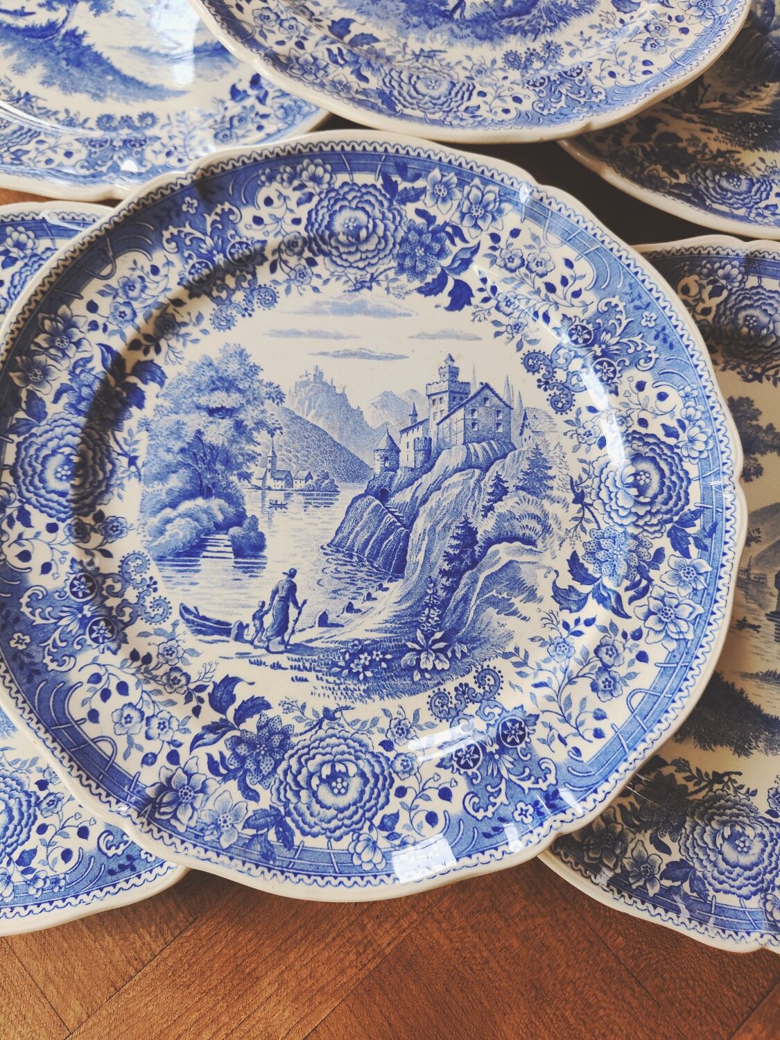 Set of 6 Burgenland flat plates by Villeroy & Bosch