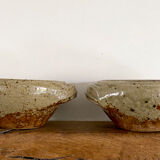 Six pyrite sandstone cups