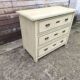 4-drawer chest of drawers with yellow and green patina by a local artist