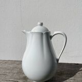 Plain white porcelain teapot