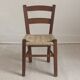Chaise d'enfant vintage bois et corde