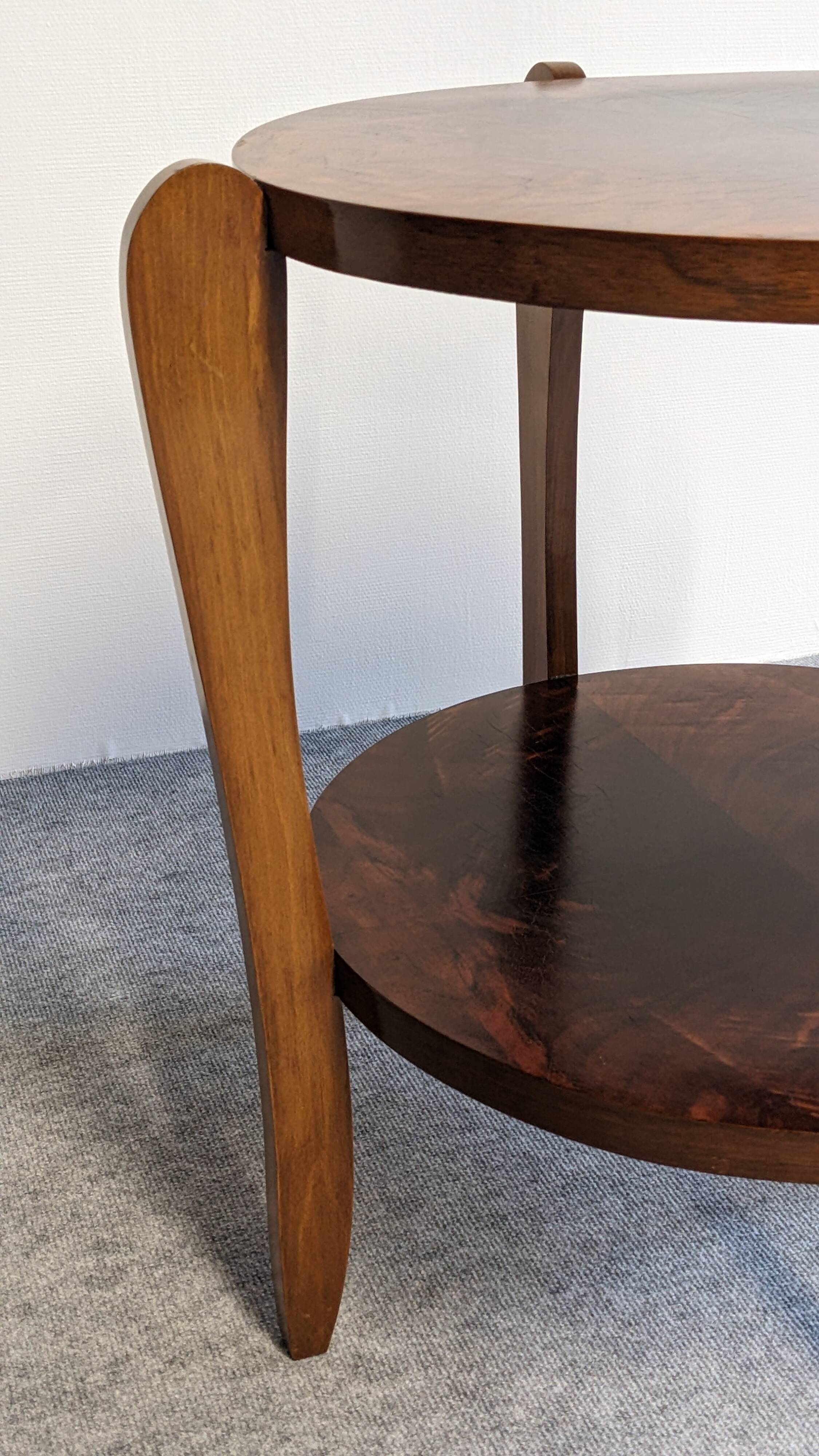 Art Deco round pedestal side table circa 1930