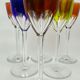 Baccarat, 6 verres Genova en cristal double couleur, 19 cm