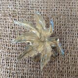 Golden bronze flower candle holder