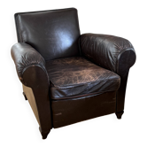 Fauteuil club d’époque en cuir