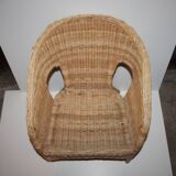 Petit fauteuil en rotin Chaise d'enfant Poupée