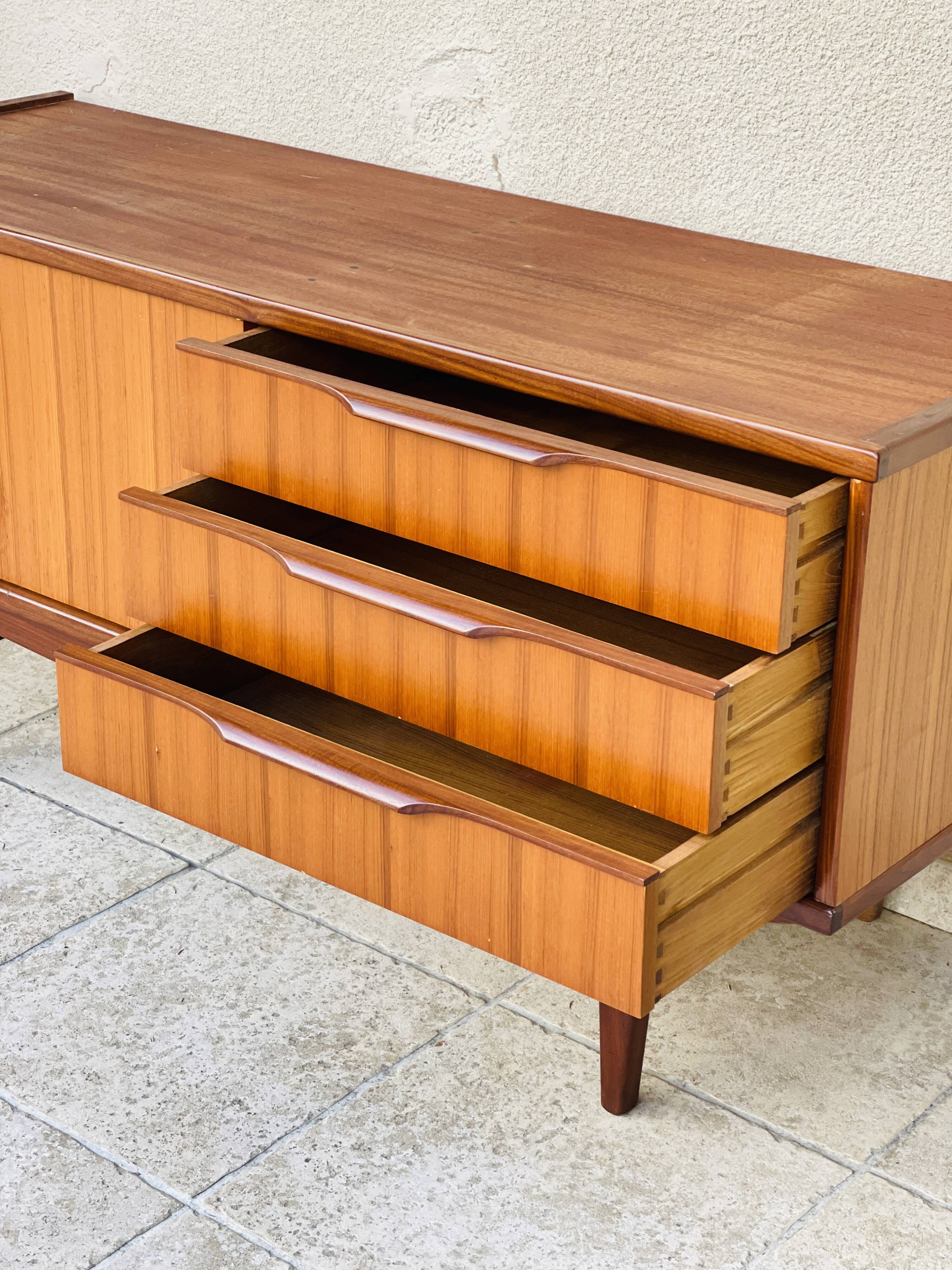 Scandinavian teak row