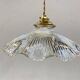 Holophane glass pendant light