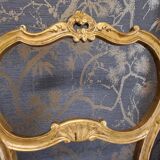 Pair of 19th century gilded wooden chairs