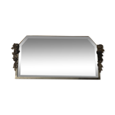 Miroir art déco biseauté  34 x 70 cm