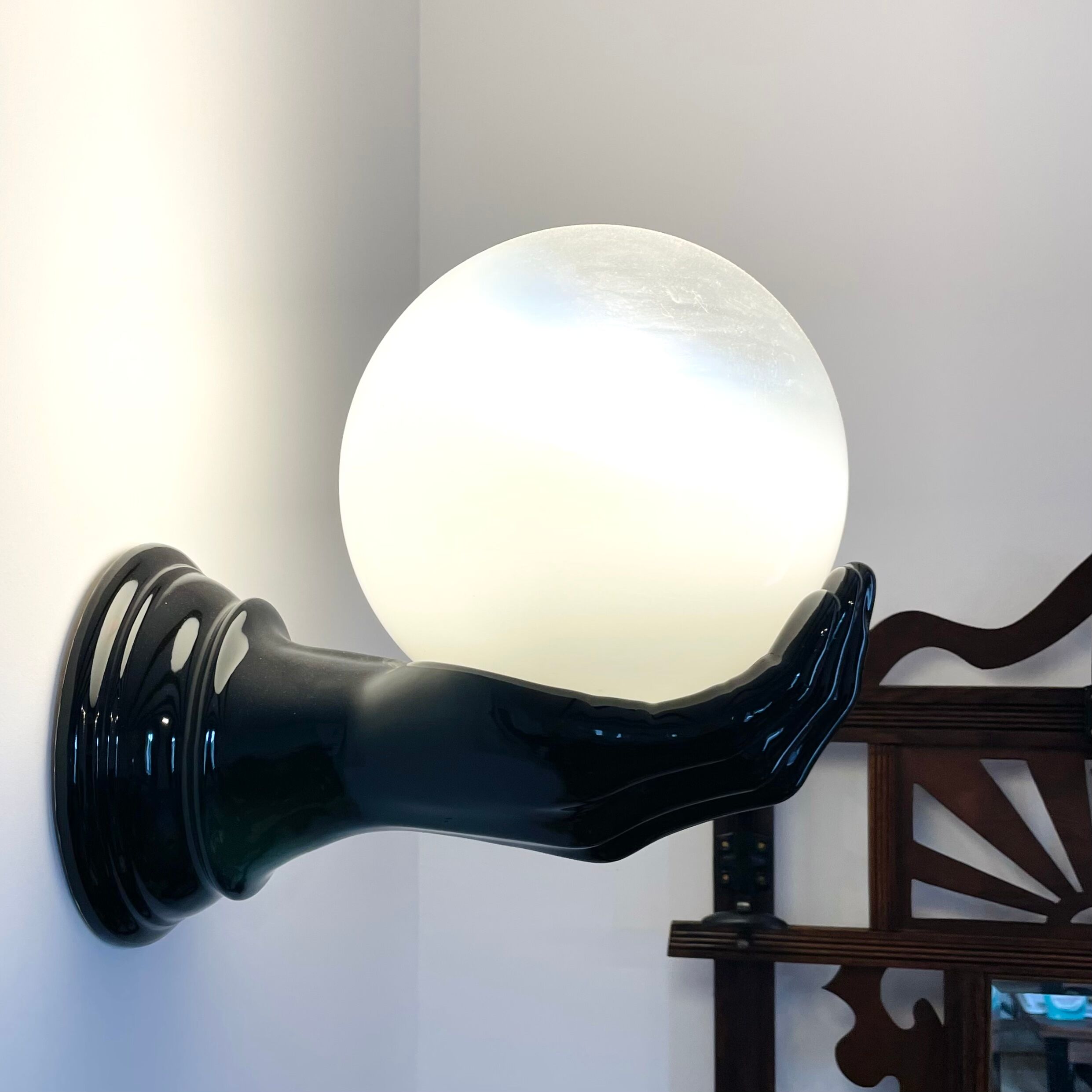 70s handmade wall lamp