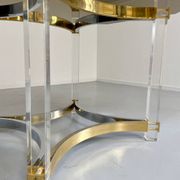 Ancienne table à manger design italien d'Alessandro Albrizzi années 70