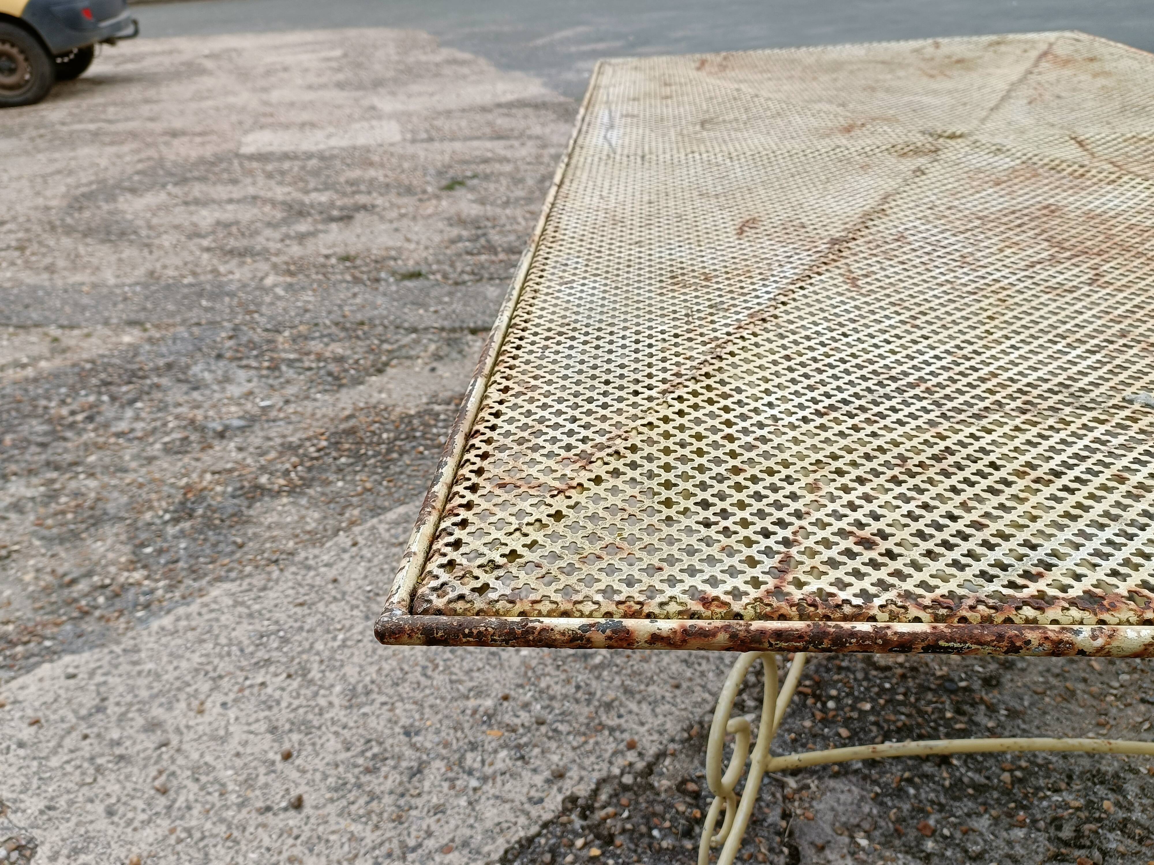 Wrought iron garden table full old garden furniture