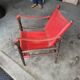 Vintage leather safari chair