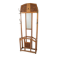 Art Deco coat rack wardrobe in solid oak