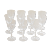 11 chiseled glasses model drops art deco, old cider glasses