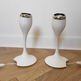 Pair of flexible tulip wall lights designed by Carl Ojerstam