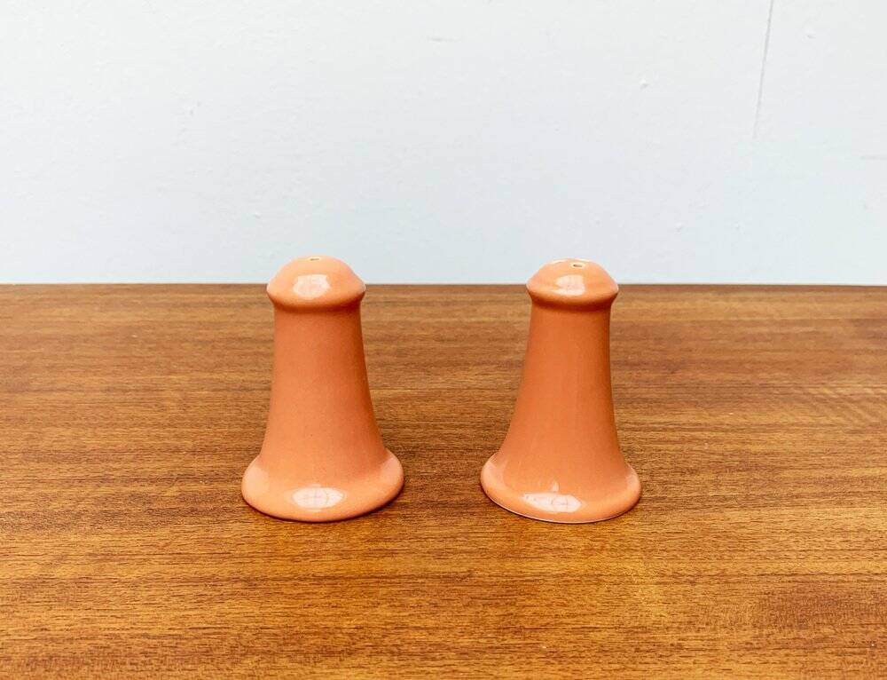 Postmodern ceramic salt and pepper shakers by Gallo Design for Villeroy & Boch, set of 2.