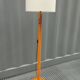 80s pine floor lamp