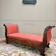 Bench, Mahogany Daybed, Restoration Period, 19th Century