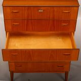 Danish Design High Teak Chest of Drawers, 1960s