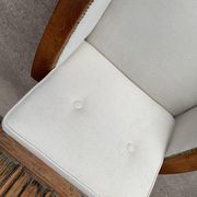 Fauteuil art déco beige, années 1920