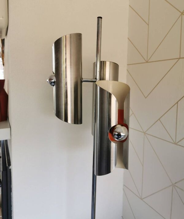 Lampadaire de l'ère spatiale Raak Amsterdam Pollam, 1960