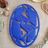 Cast iron underside fish patterns - Vintage