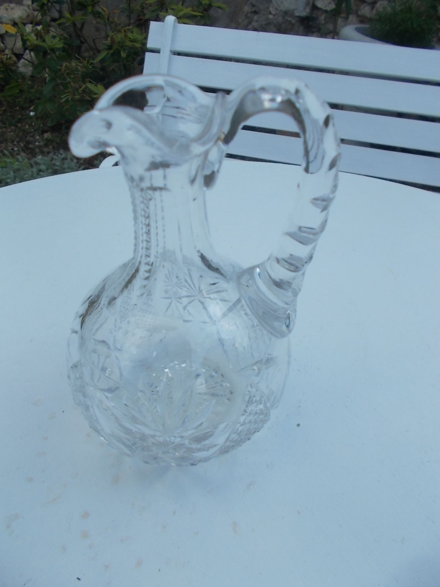 Pichet carafon en cristal