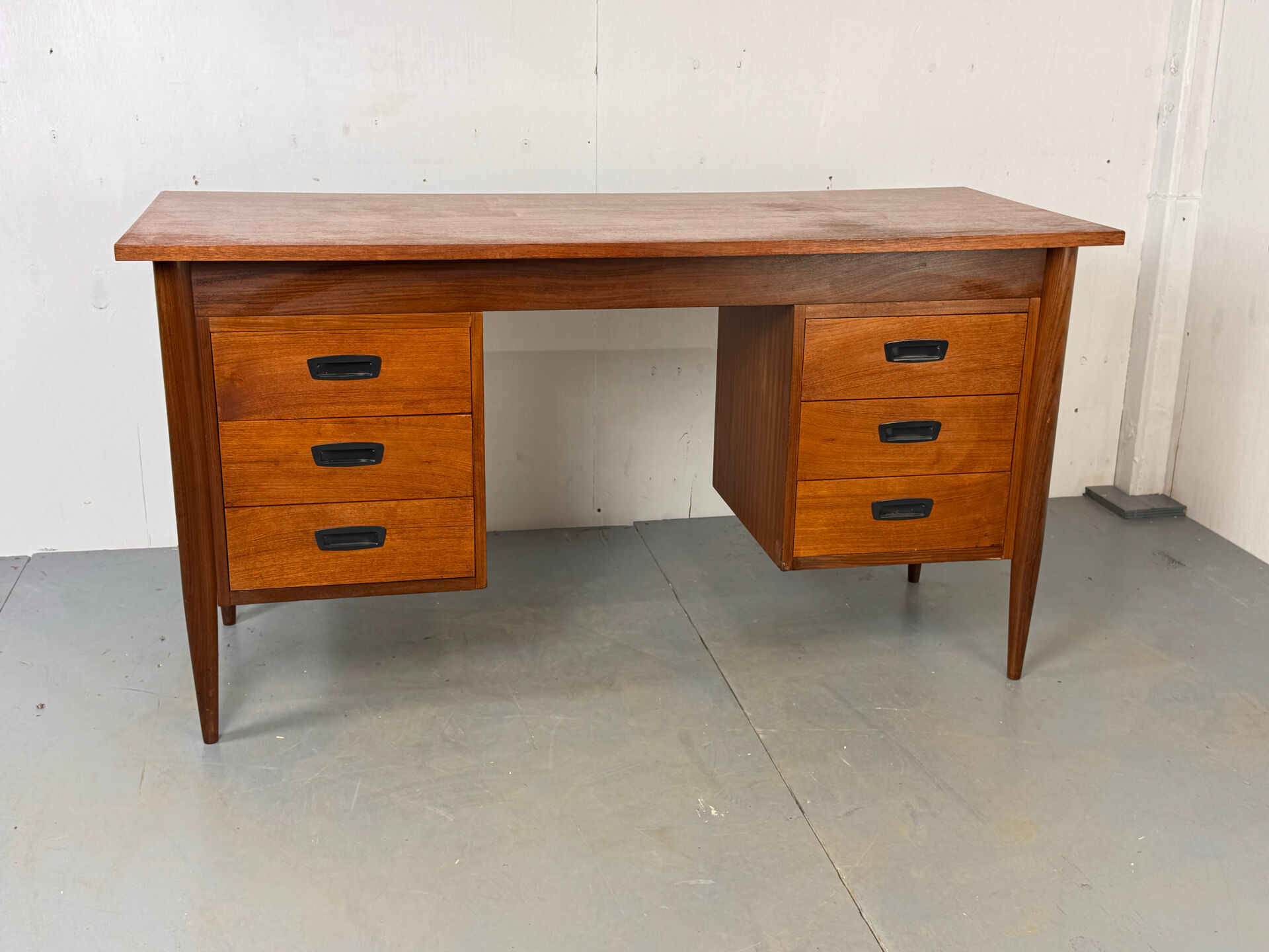 Vintage Mid-Century Danish Teak Desk, 1960s